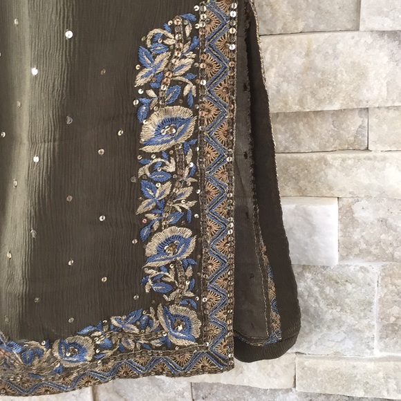 Vintage Lotta Stensson Silk Hand Emb Tunic S - Picture 8 of 8